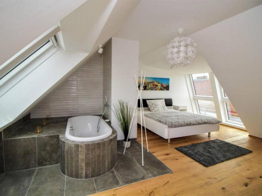 Luxury 2-Floor Rooftop Apartment With Terrace In The City Center Wien Exteriör bild